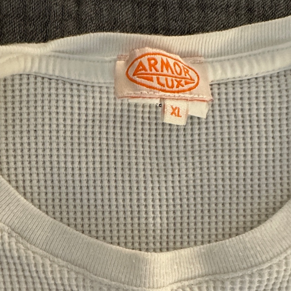 Armor Lux White Long Sleeve Shirt - Picture 2 of 3